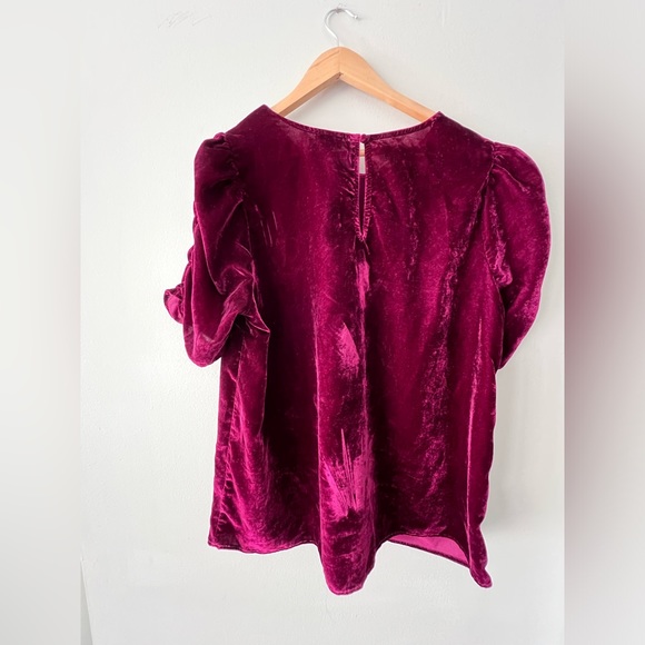 NWT Torrid Velvet Ruched Sleeve Top Size 1X - Picture 4 of 6